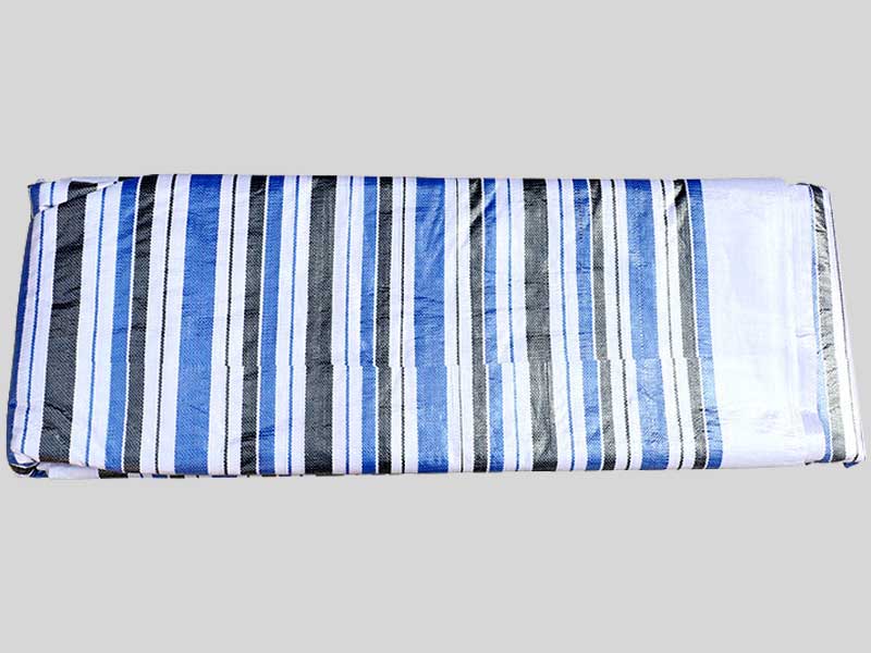 聚乙烯旭皇黑白条货场盖布