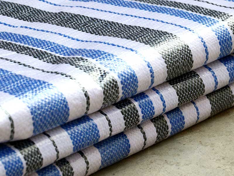 聚乙烯旭皇黑白条货场盖布