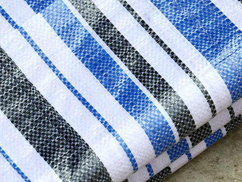 聚乙烯旭皇黑白条货场盖布